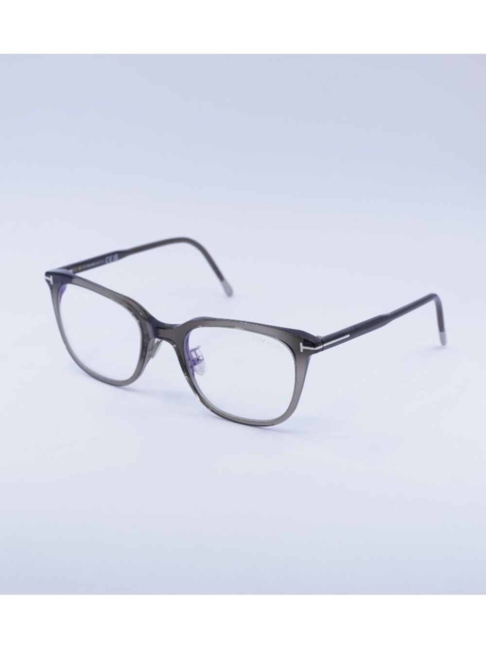 Tom Ford FT5776-D-B 020 Eyeglasses Grey 53mm Square Frame, Blue Light Block